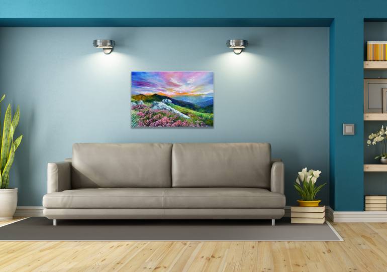 Original Impressionism Landscape Painting by Aida Taha