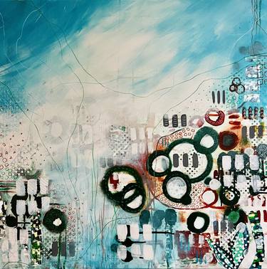 Original Impressionism Abstract Mixed Media by Sumedha Randev Goel