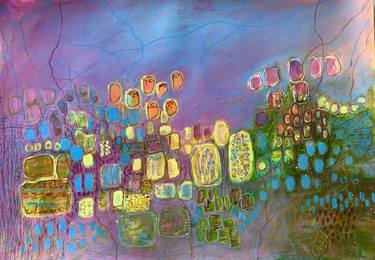 Original Abstract Mixed Media by Sumedha Randev Goel