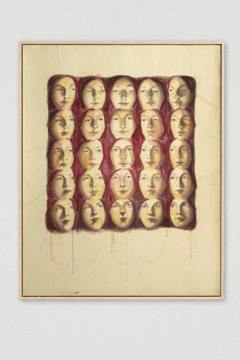 Original Abstract Women Painting by Andrea Dalla Costa