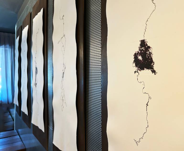 Original Abstract Expressionism Abstract Printmaking by Andrea Dalla Costa