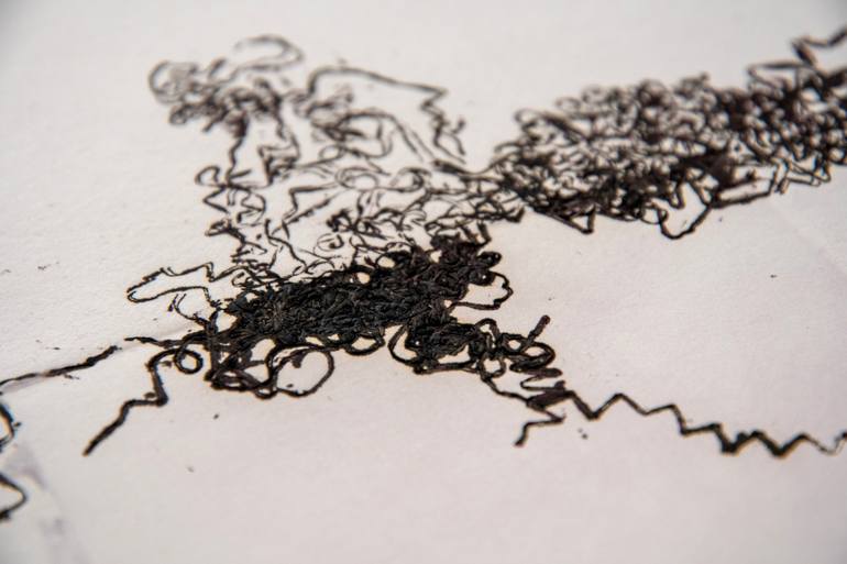 Original Abstract Expressionism Abstract Printmaking by Andrea Dalla Costa