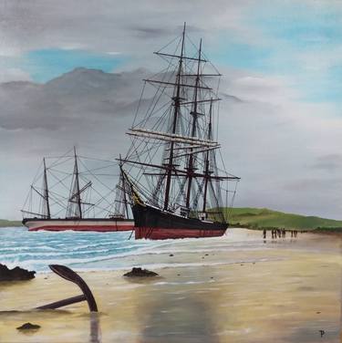 Print of Realism Ship Paintings by Thomas Prass