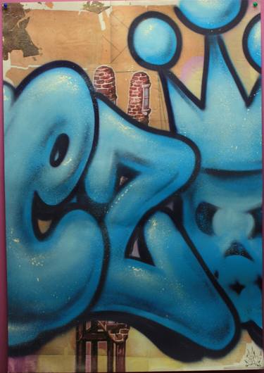 Original Street Art Graffiti Painting by Joe Wippler