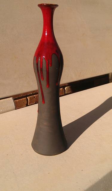 Upright Bud Vase. Unique Work. thumb