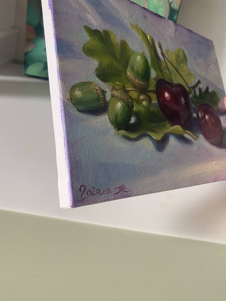 Original Food Painting by Julija Zelezova