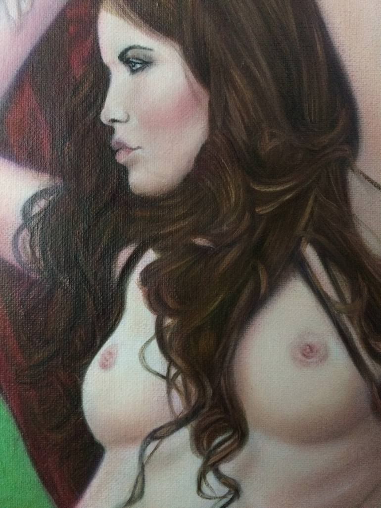 Original Figurative Nude Painting by Julija Zelezova