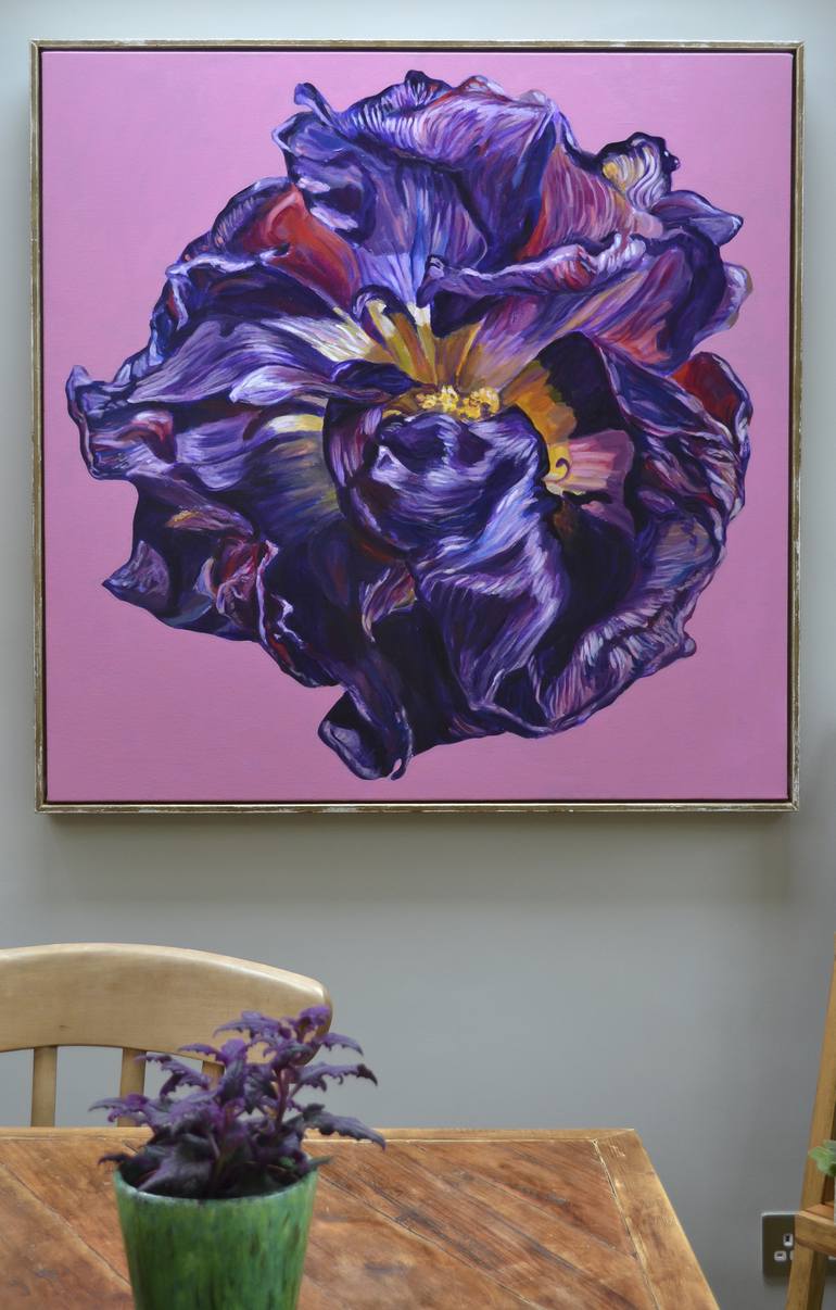 Original Figurative Floral Painting by Alex Ebdon