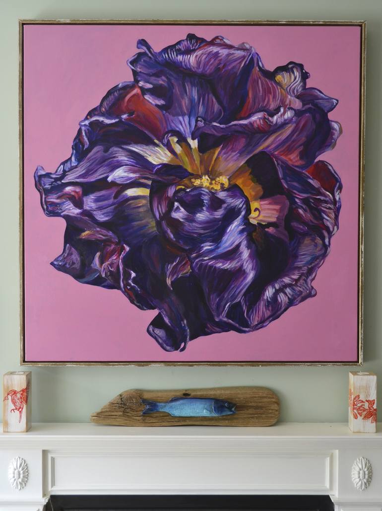 Original Figurative Floral Painting by Alex Ebdon