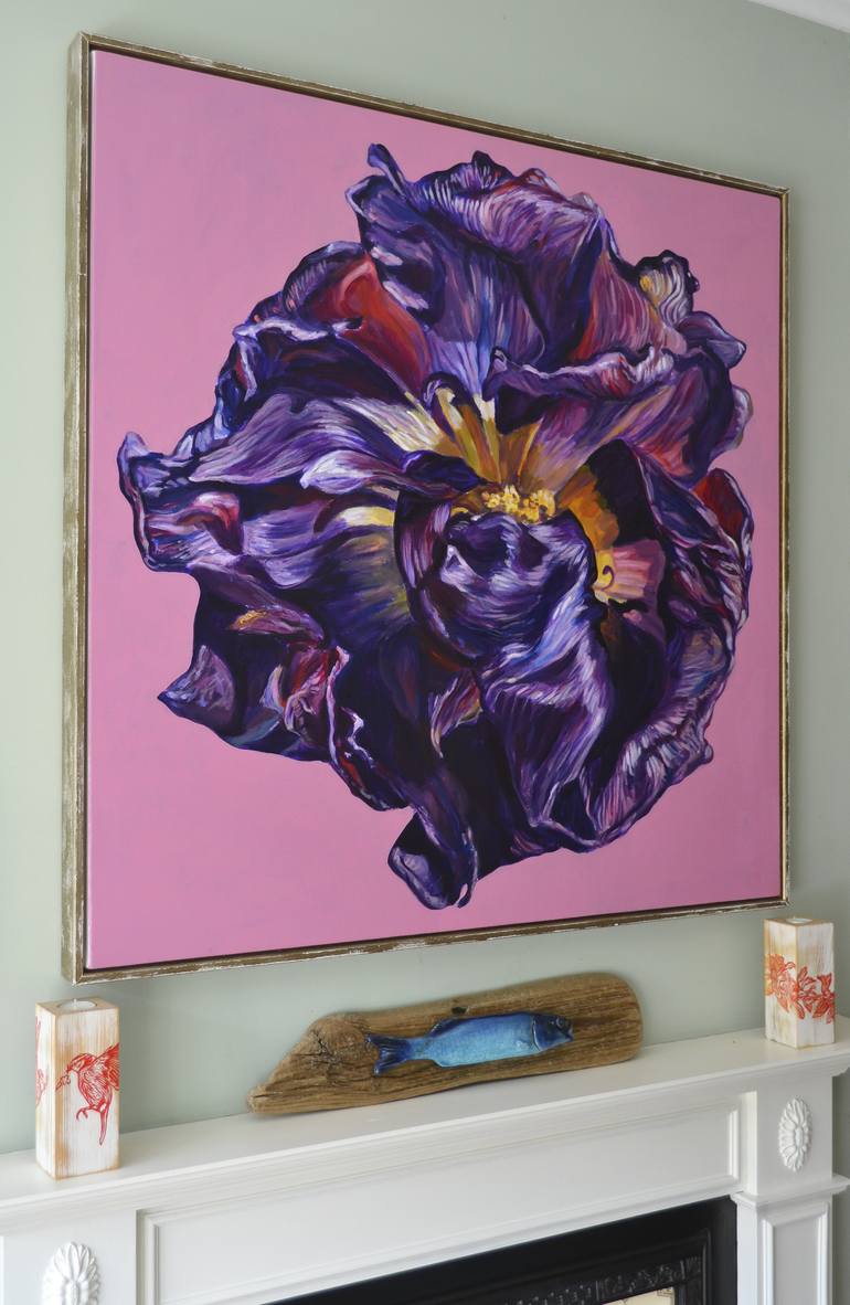 Original Figurative Floral Painting by Alex Ebdon