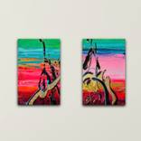 Color Pulse I–IV | Set of 4 Mini Paintings by Margarita Vityaz