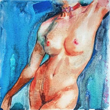 Print of Realism Nude Paintings by Julia Ustinovich