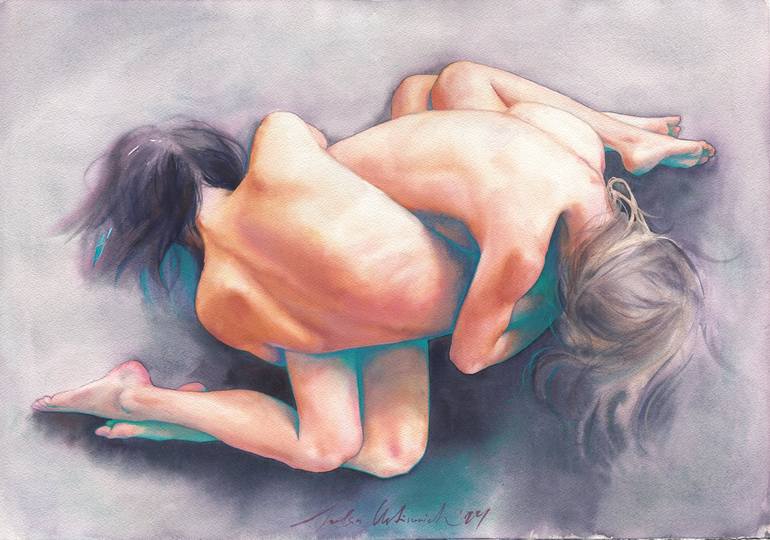 Print of Algorithmic Body Paintings by Julia Ustinovich