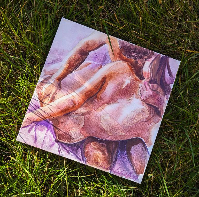 Original Art Deco Body Painting by Julia Ustinovich