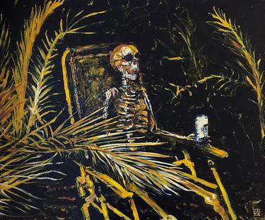 Original Documentary Mortality Paintings by Simon Hopkinson