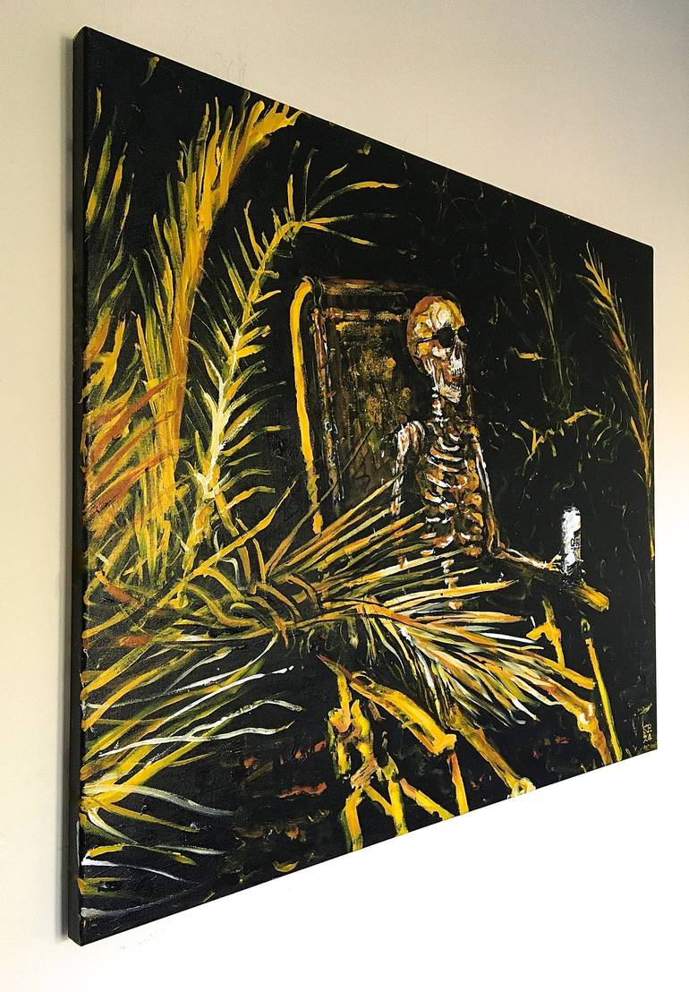 Original Contemporary Mortality Painting by Simon Hopkinson