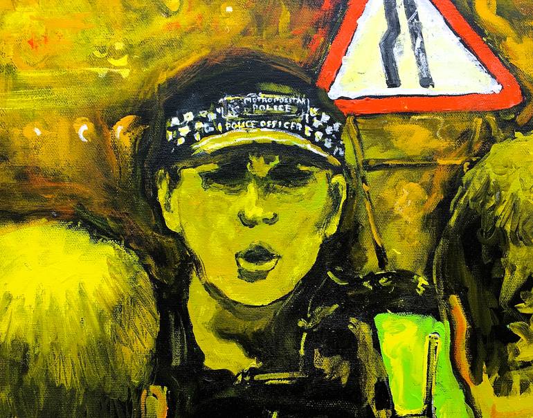 Original Documentary Politics Painting by Simon Hopkinson