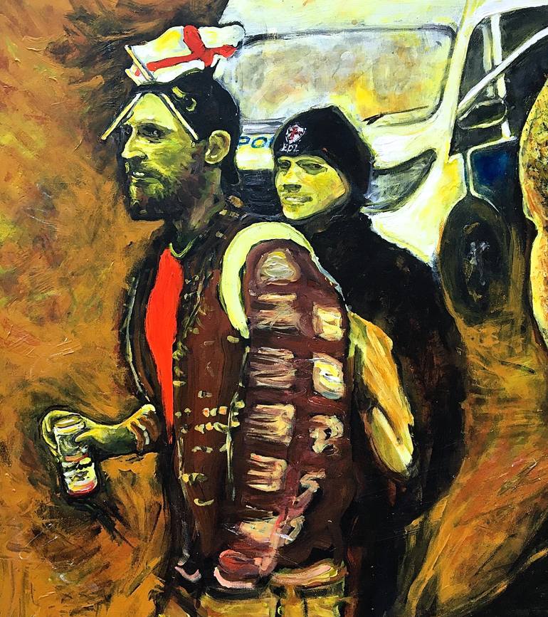 Original Contemporary Politics Painting by Simon Hopkinson