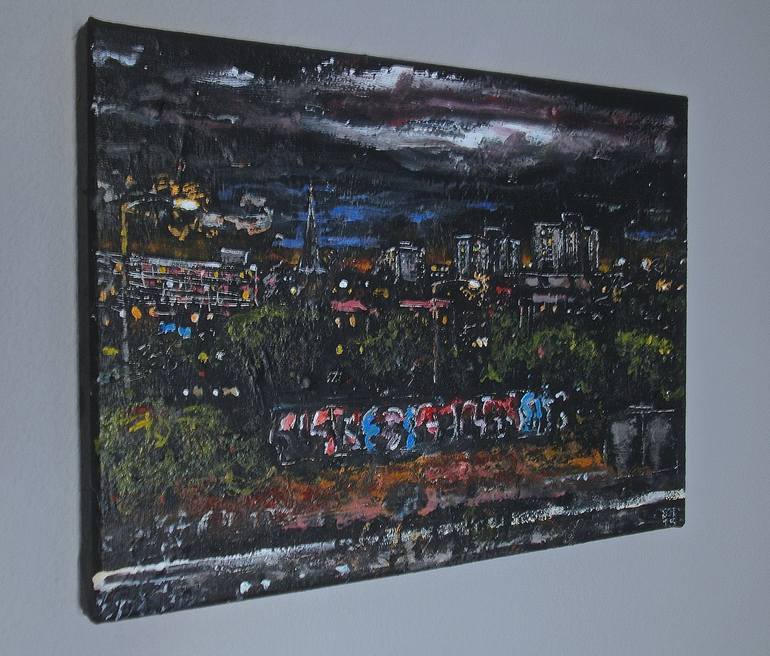 Original Cities Painting by Simon Hopkinson