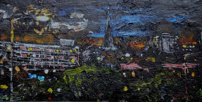 Original Cities Painting by Simon Hopkinson