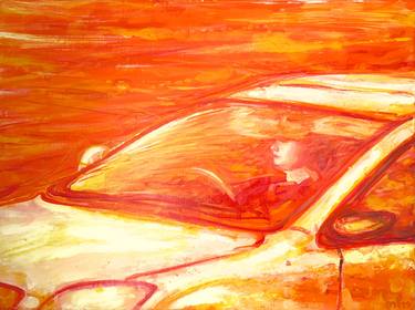 Original Expressionism Automobile Paintings by Simon Hopkinson