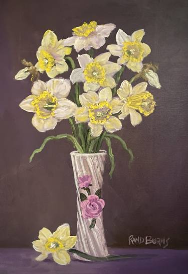 Original Realism Floral Paintings by Rand Burns
