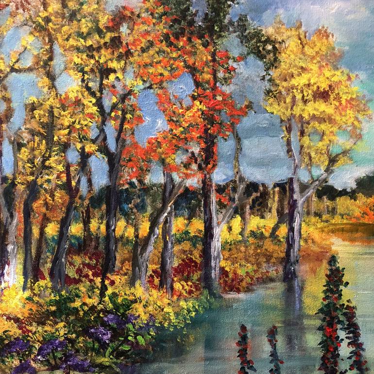 Original Impressionism Landscape Painting by Rand Burns