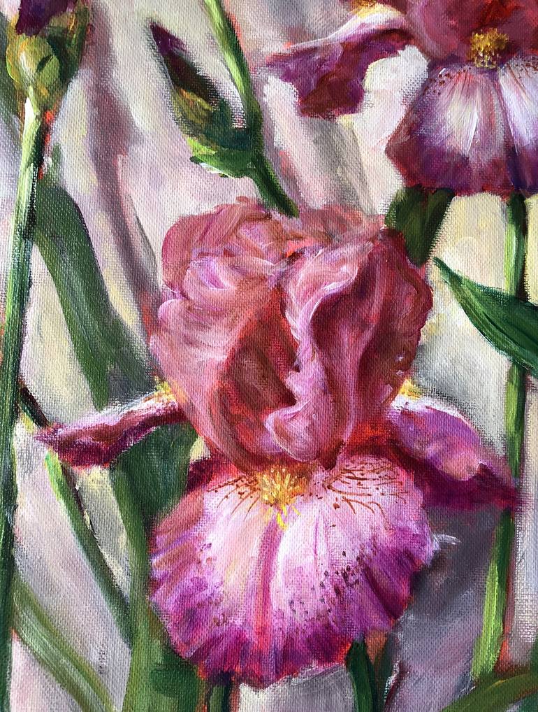 Original Realism Floral Painting by Rand Burns