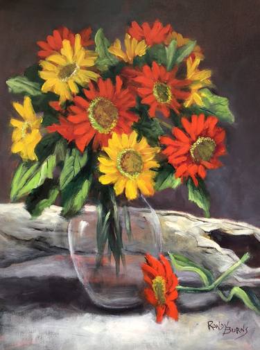 Original Floral Paintings by Rand Burns