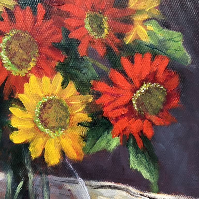 Original Floral Painting by Rand Burns