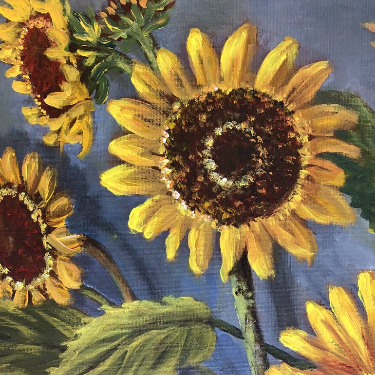 Original Floral Painting by Rand Burns