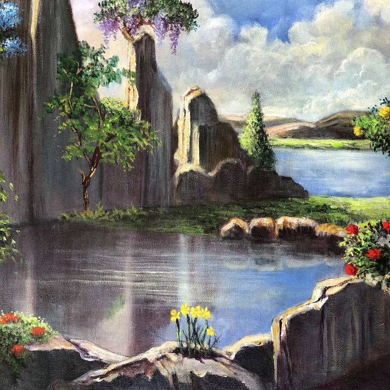 Original Fine Art Landscape Painting by Rand Burns
