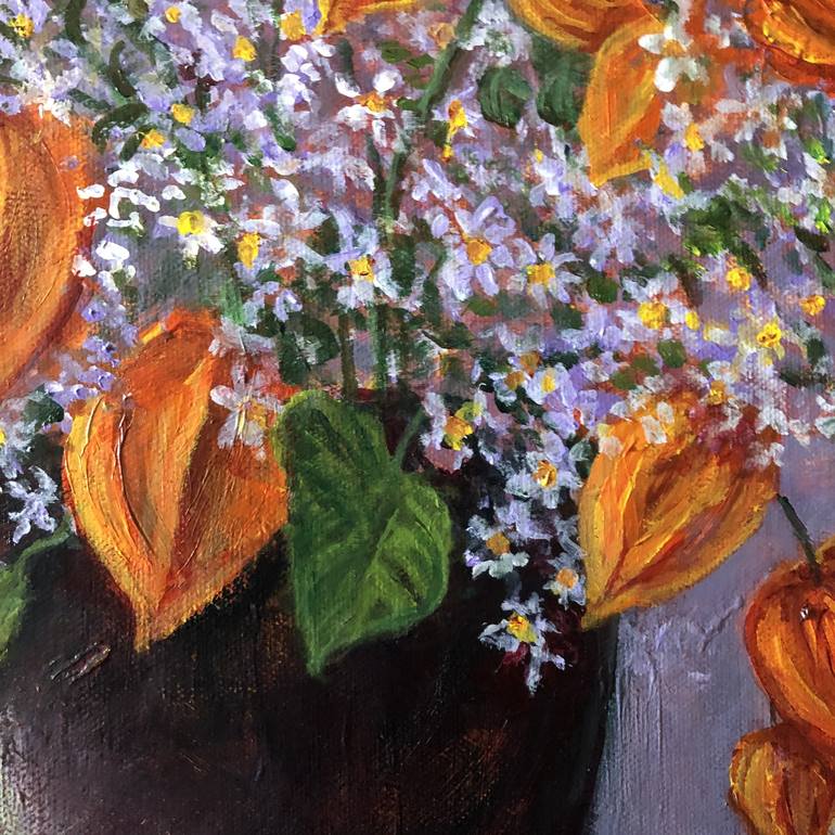 Original Fine Art Floral Painting by Rand Burns
