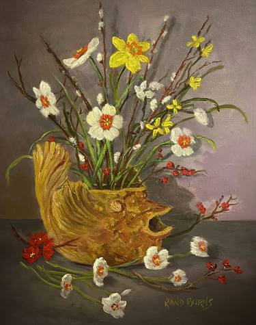 Original Fine Art Floral Paintings by Rand Burns