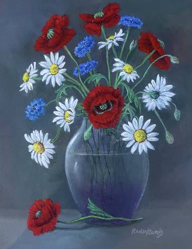 Print of Realism Floral Paintings by Rand Burns