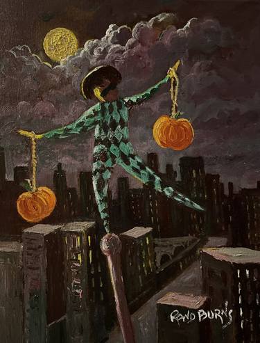 Original Surrealism Seasons Paintings by Rand Burns