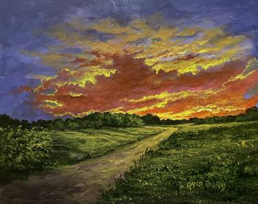 The Little Sunset Painting thumb