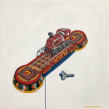 Original Pop Art Train Paintings by Duncan McKay