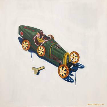 Print of Automobile Paintings by Duncan McKay