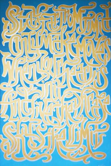 Original Conceptual Calligraphy Paintings by San Mrjuice Sweet