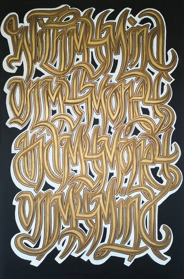 Original Conceptual Calligraphy Paintings by San Mrjuice Sweet