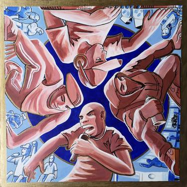 Original Conceptual Performing Arts Painting by San Mrjuice Sweet