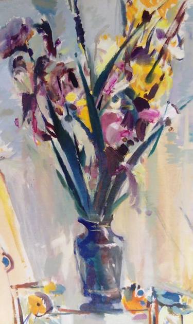 The  bouquet of irises thumb
