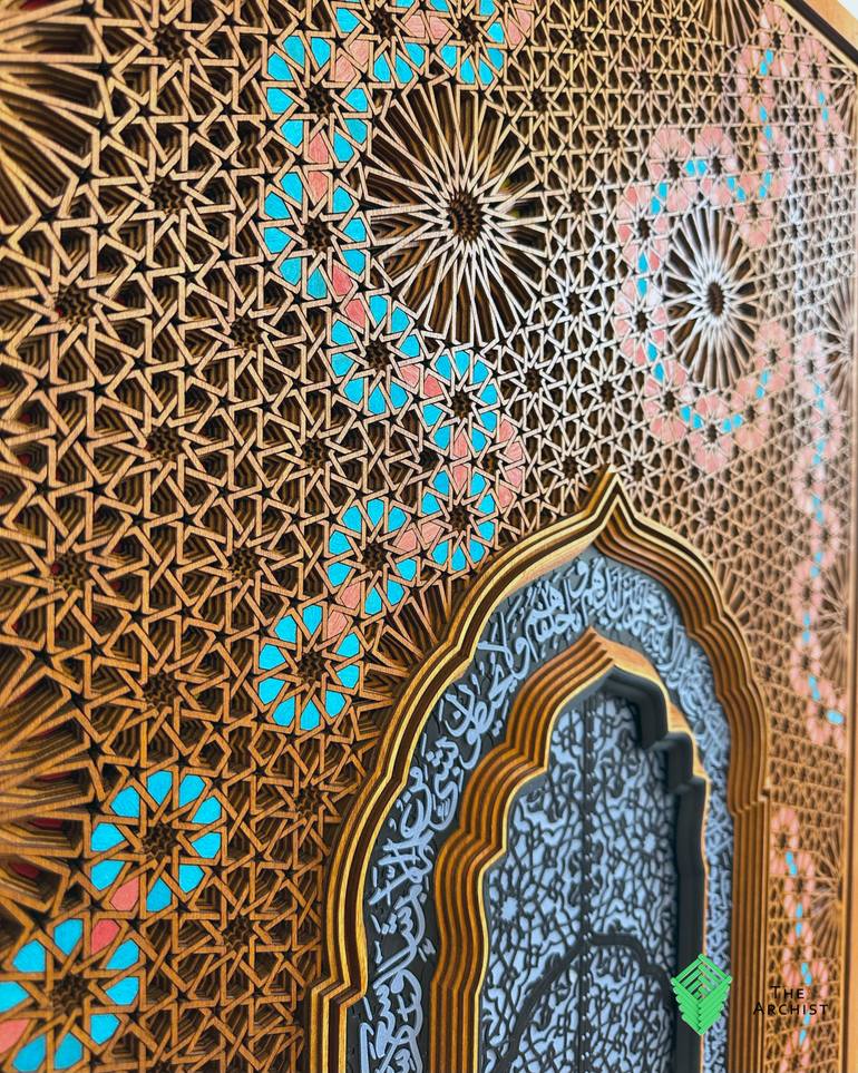 Original Abstract Expressionism Architecture Mixed Media by Mohamad Aaqib Anvarmia