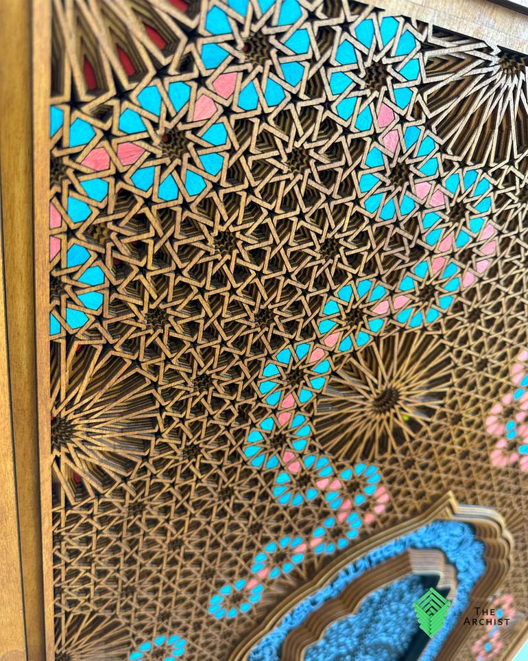 Original Abstract Expressionism Architecture Mixed Media by Mohamad Aaqib Anvarmia