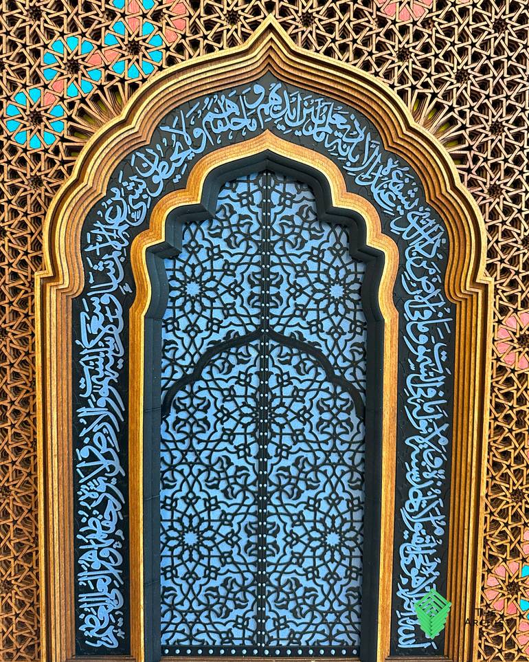 Original Abstract Expressionism Architecture Mixed Media by Mohamad Aaqib Anvarmia