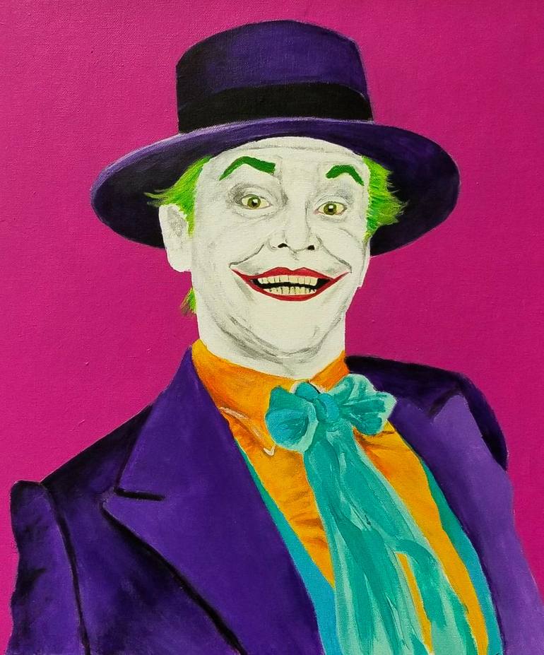 Joker Jack Nicholson Painting by Trenton Johnson | Saatchi Art