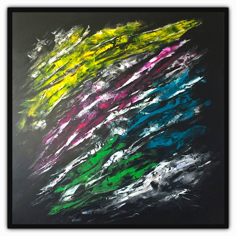 Original Abstract Painting by Bertrand Contzler