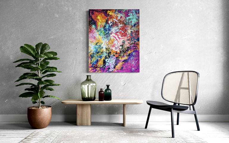 Original Abstract Expressionism Abstract Painting by Bertrand Contzler