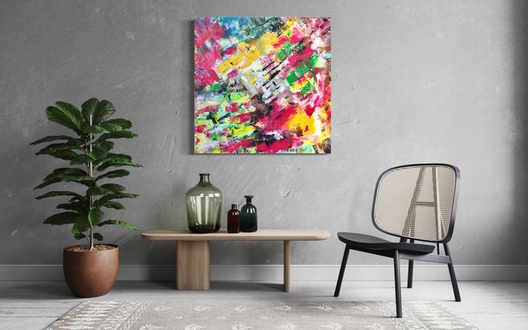 Original Abstract Painting by Bertrand Contzler